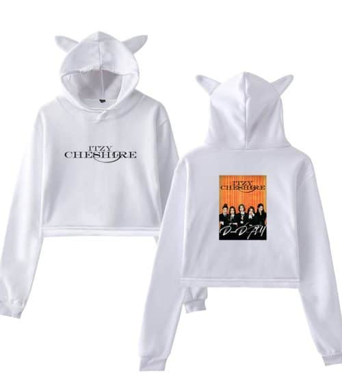 Itzy Chesire Cropped Hoodie #2