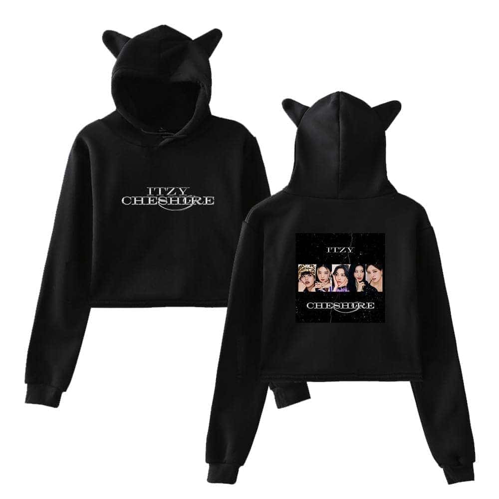 Itzy Chesire Cropped Hoodie #5