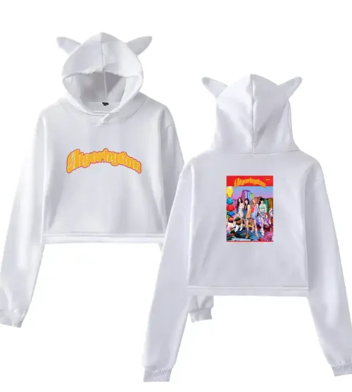 Itzy Algorhythm Cropped Hoodie #1