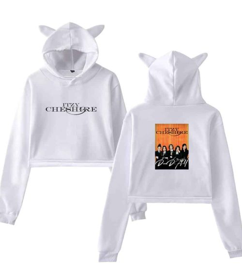 Itzy Chesire Cropped Hoodie #2