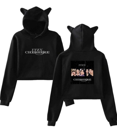 Itzy Chesire Cropped Hoodie #5