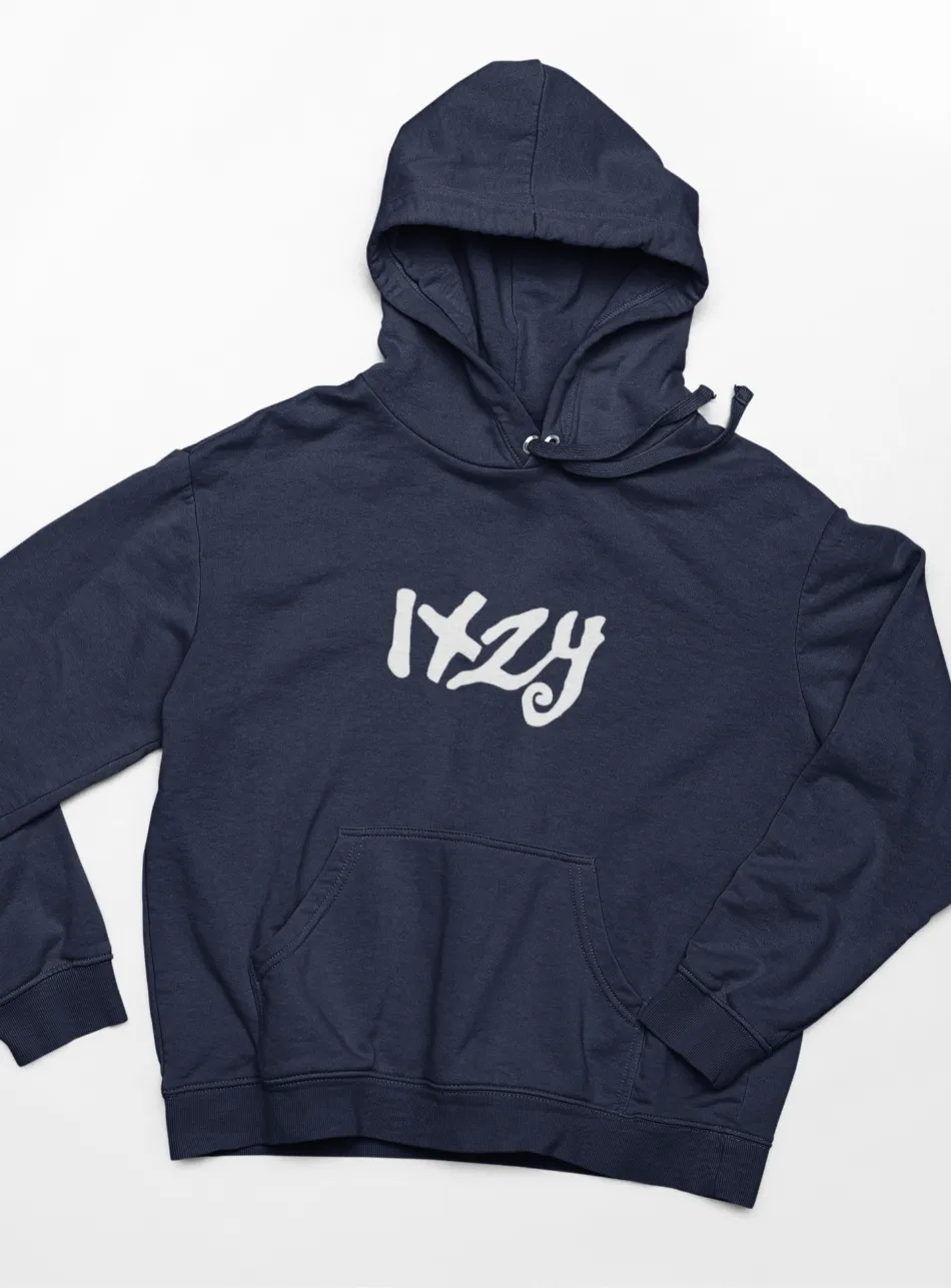 ITZY Navy Wordmark Hoodie