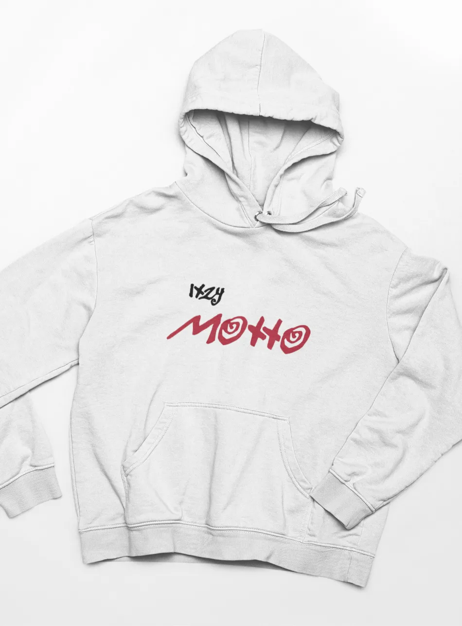 ITZY White Motto Script Hoodie - Image 3