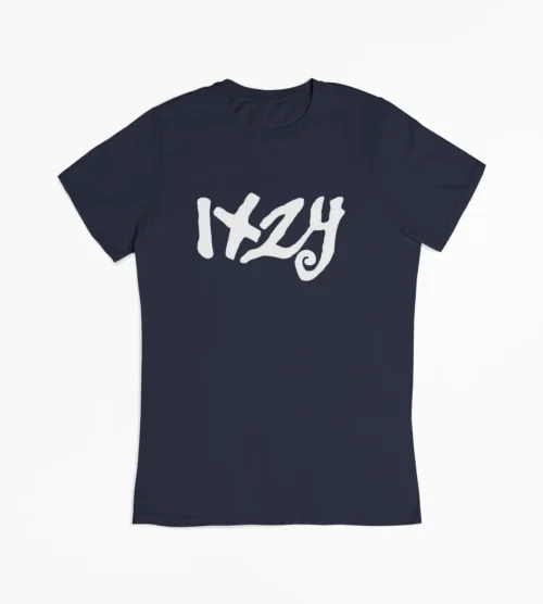 ITZY Navy Wordmark T-Shirt